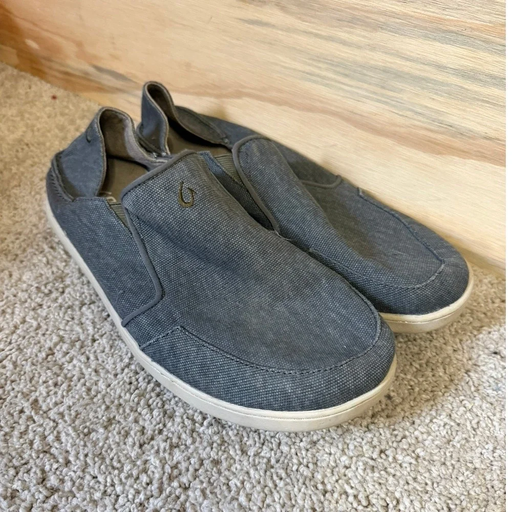Men's Olukai Slip On Shoes 10 Gray